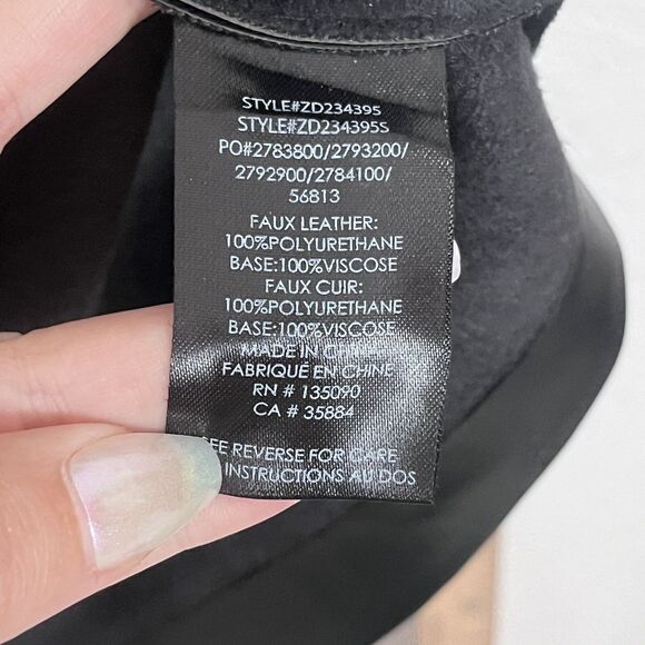 Z Supply London Faux Leather Mini Shift Dress Short Sleeve Black Esti. Sz Medium - Picture 9 of 10